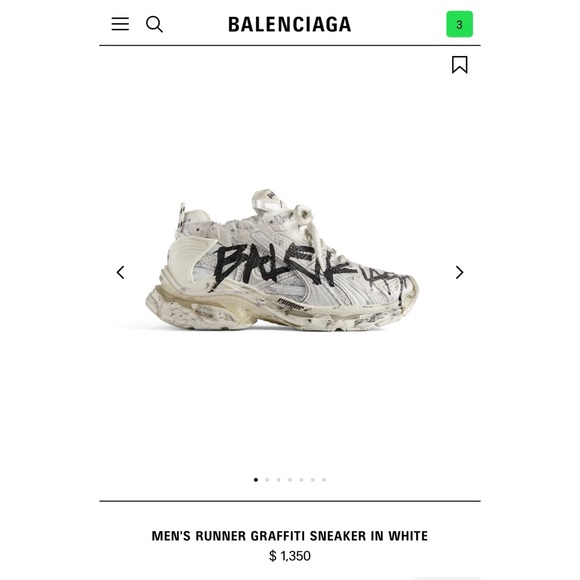 Balenciaga Runner Graffiti Sneakers size 48 - Picture 7 of 7